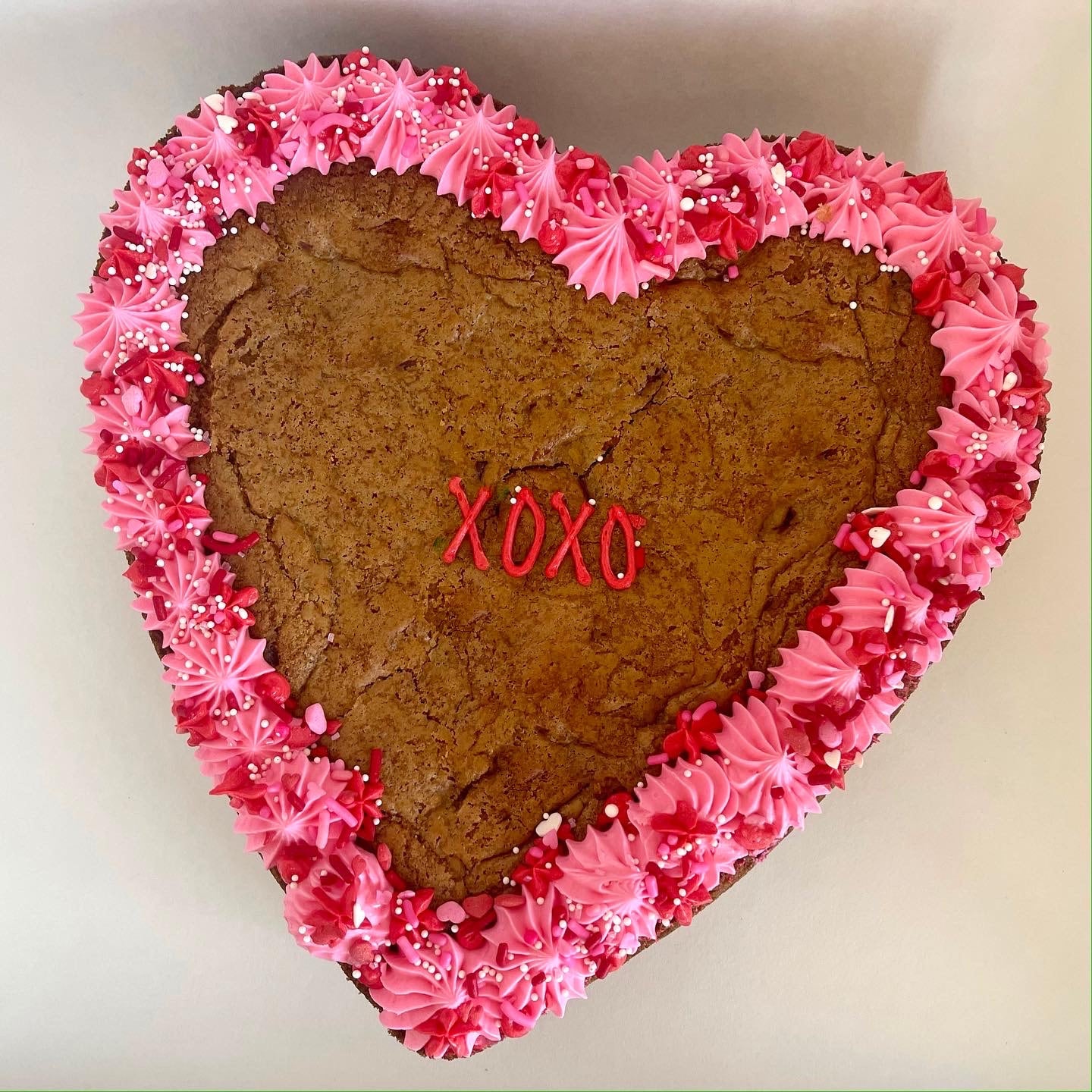 Valentine's Day Cookie Cake